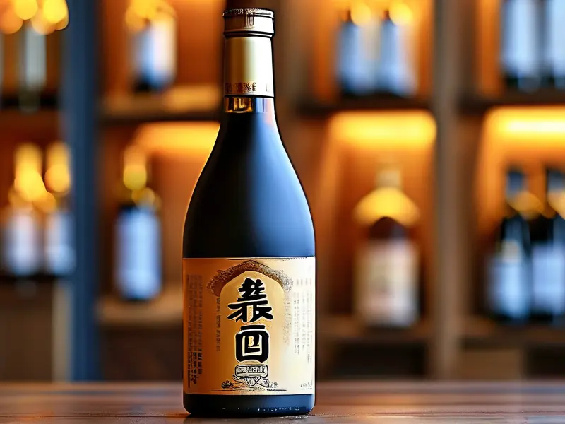 纯粮酿造酒标识细节展示