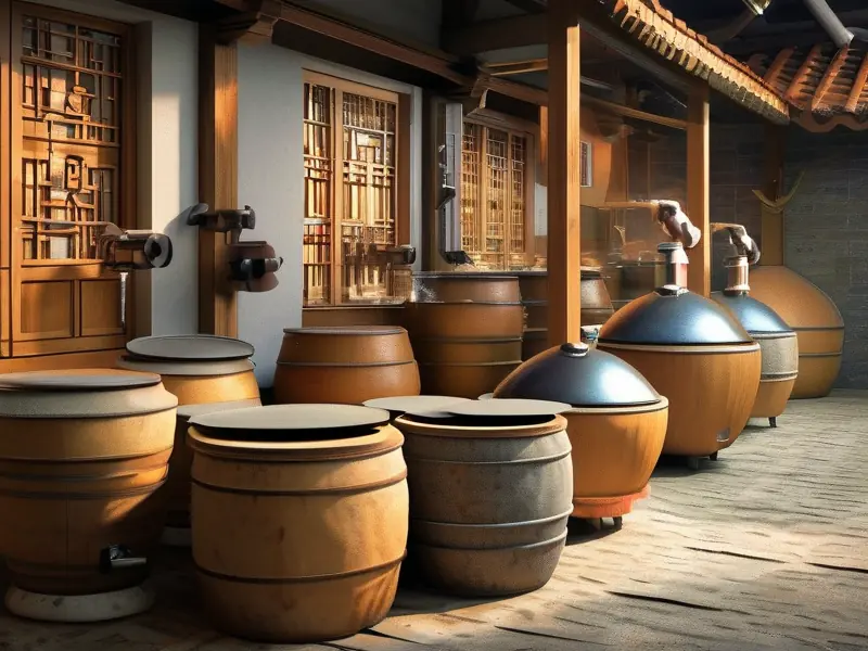 手工酿造白酒工艺流程展示