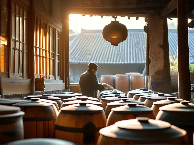 双口酿酒集团传统酿酒工艺现场