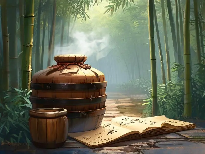 苏东坡竹林酿酒场景复原图