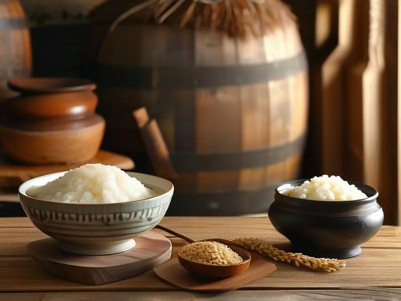 甜酒制作步骤展示