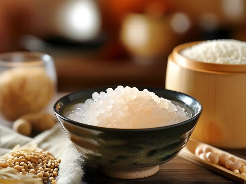 家庭自制甜米酒成品展示