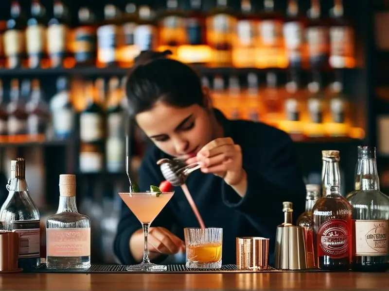 调酒培训学校学生上课场景