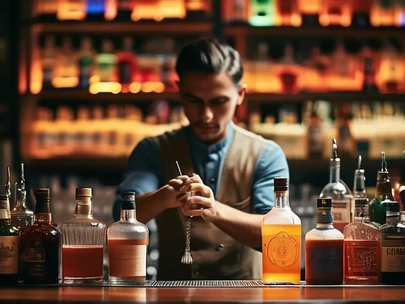 武汉调酒培训现场教学照片