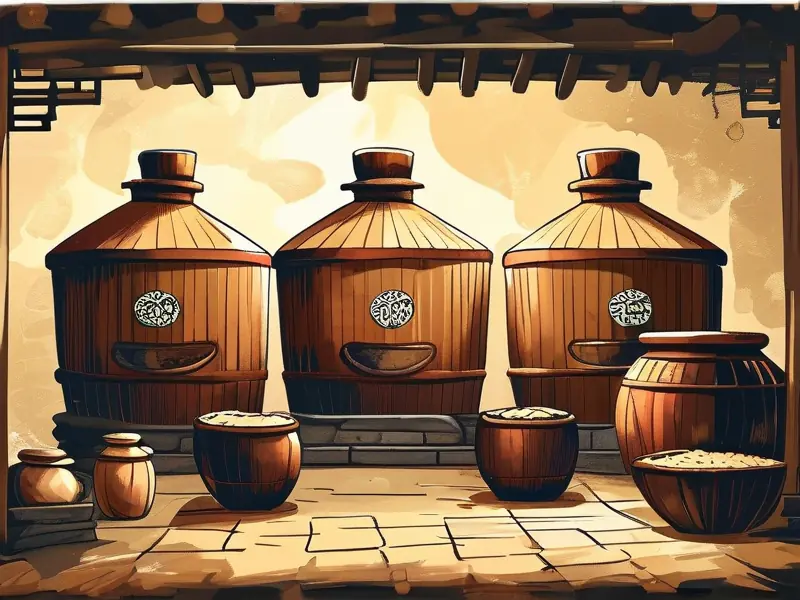 五粮酿造白酒传统工艺流程图