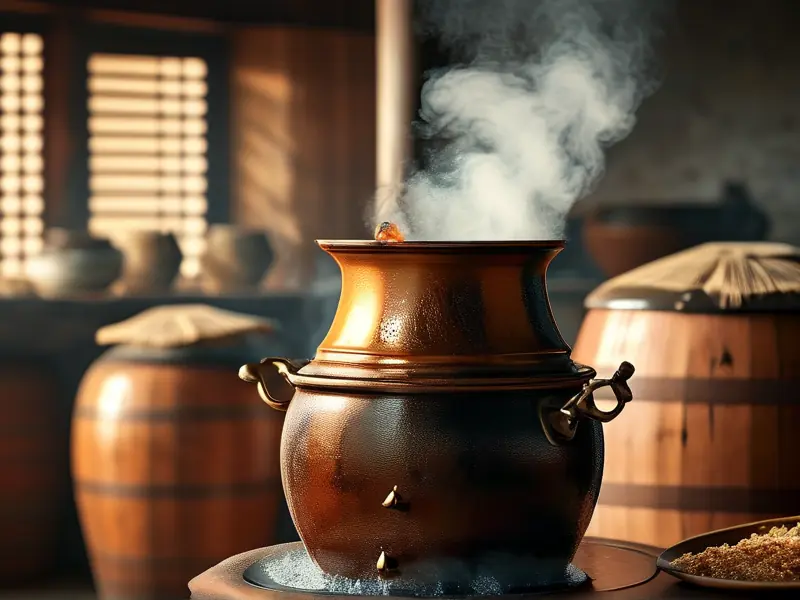 传统烧酒蒸馏现场教学实拍