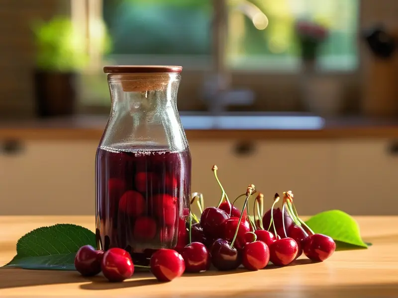 野生樱桃泡酒制作过程