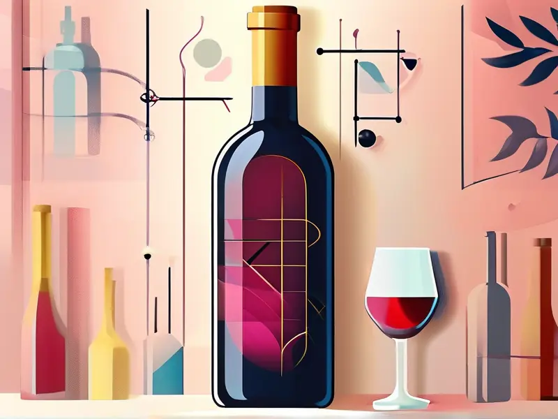 艺术化酒瓶头像设计展示