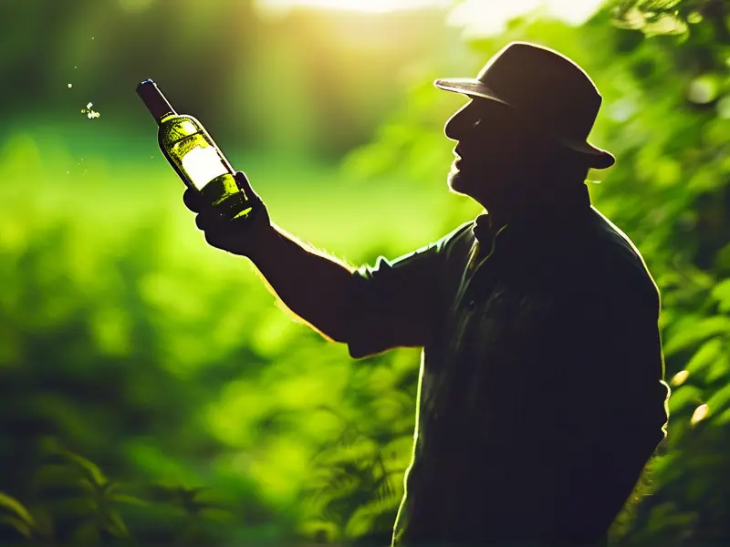 戒酒成功人士扔掉酒瓶的励志场景