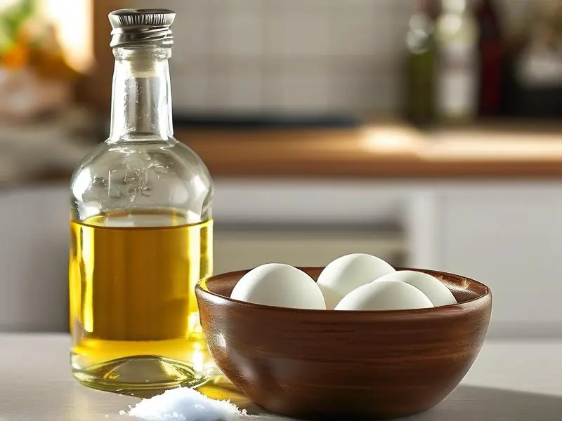 用盐水和白酒腌鸡蛋的材料准备