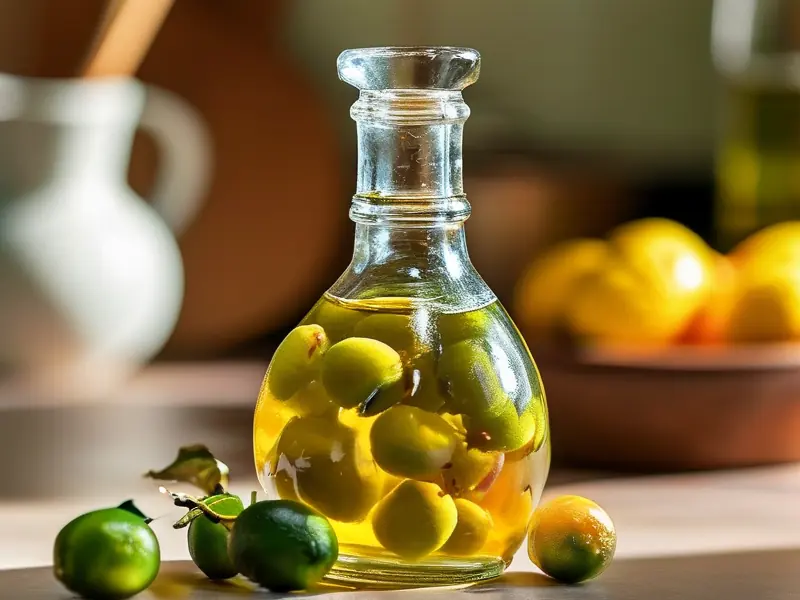 家庭自制油柑酒原料与发酵过程实拍