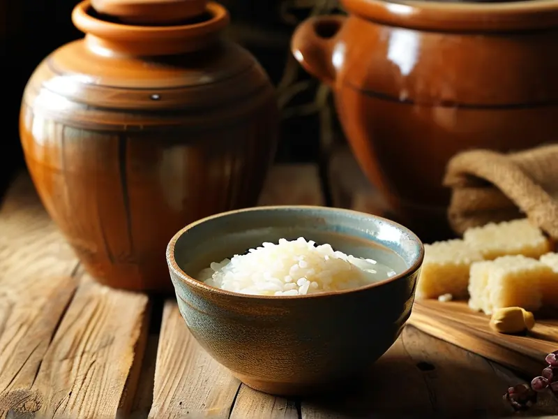 家庭自制米酒成品展示