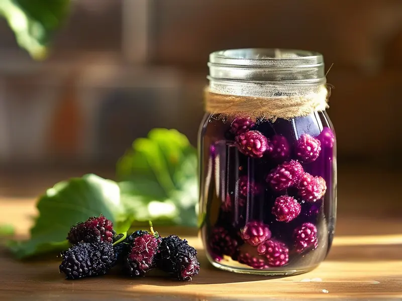 自制桑葚泡酒原料准备过程实拍