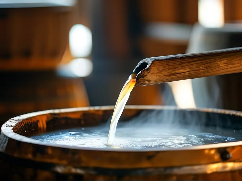 传统米酒蒸馏过程实拍