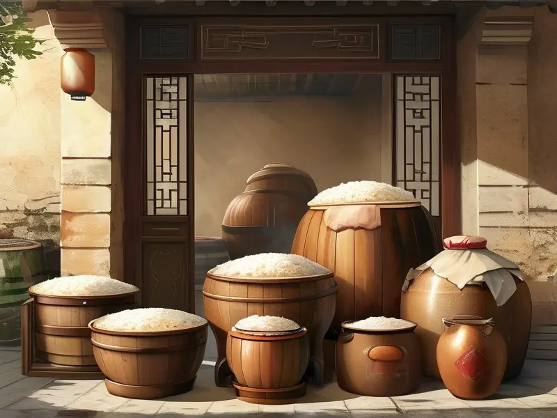 中国传统酿酒工艺展示