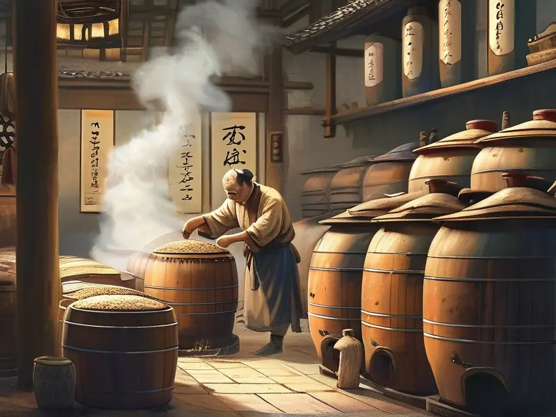 中国传统酿酒工艺现场展示