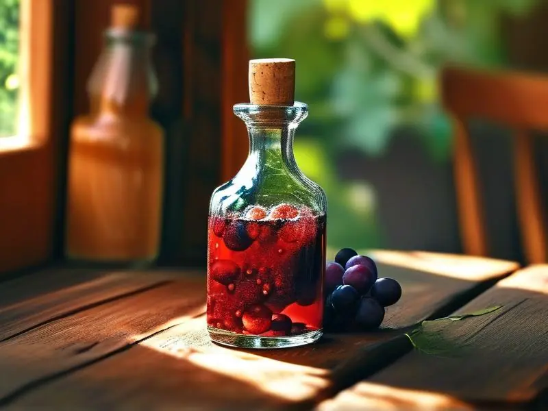 自制葡萄酒发酵过程实拍图