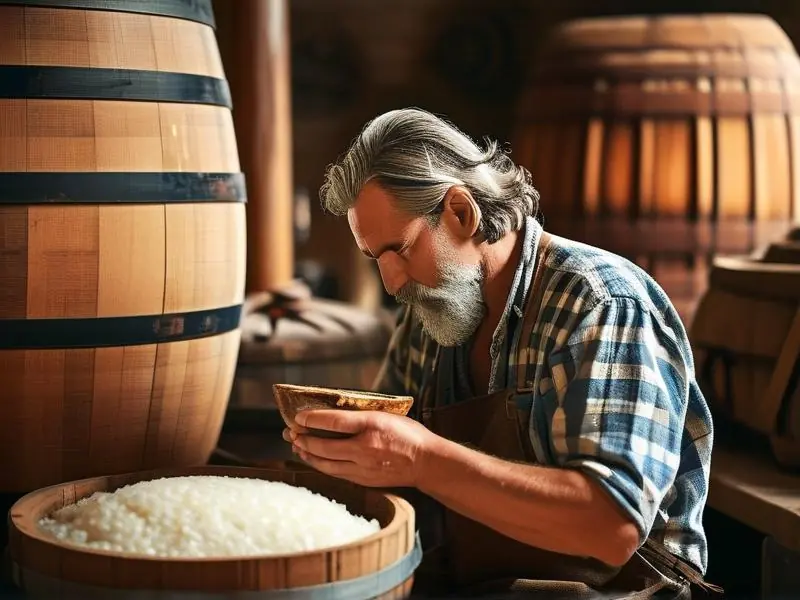 自制烧酒发酵过程
