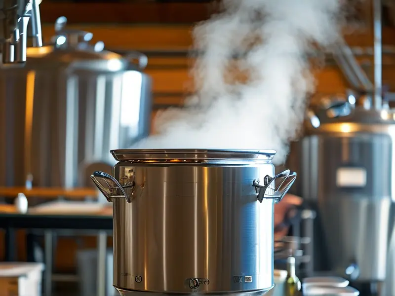 100斤容量不锈钢酿酒机工作实拍图