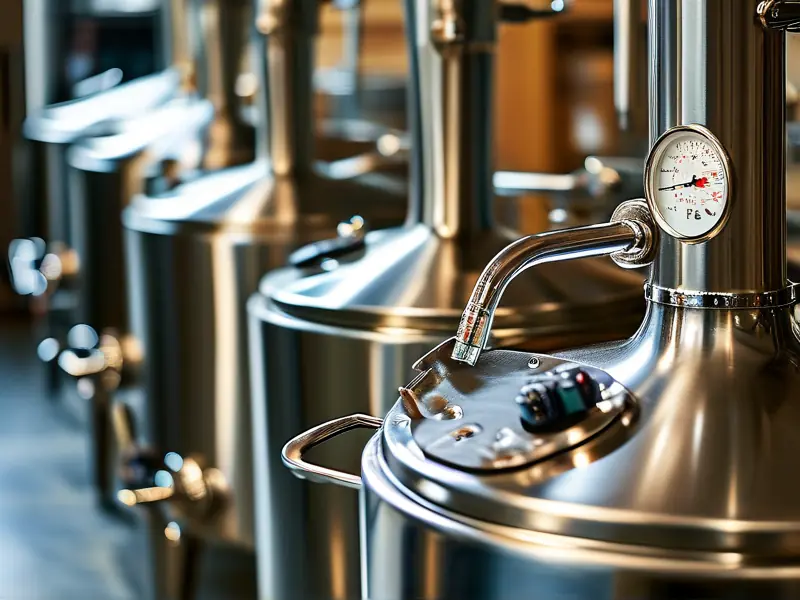 200斤不锈钢酿酒设备实拍图