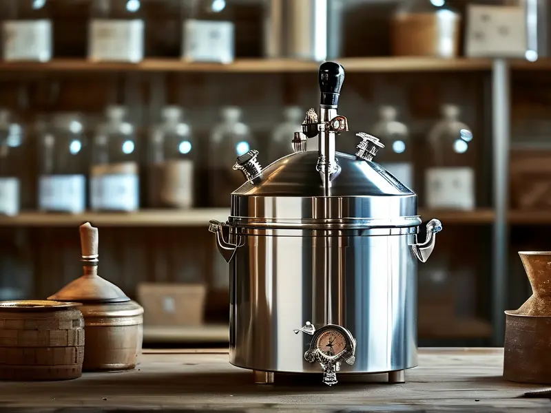 50斤不锈钢酿酒设备工作场景实拍图