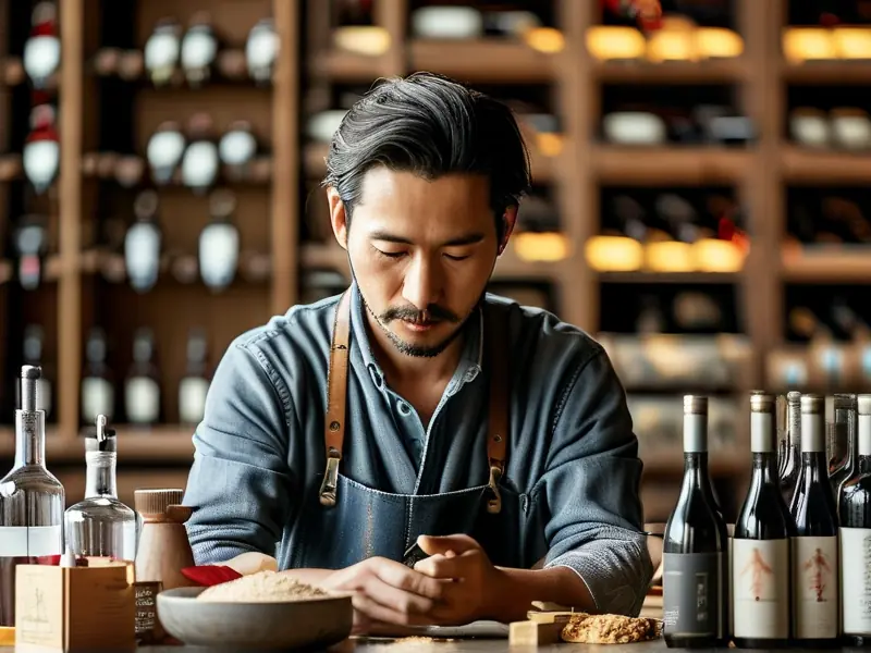 专业酿酒师勾兑52度白酒的过程