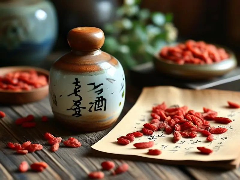 传统安神酒配方原料展示