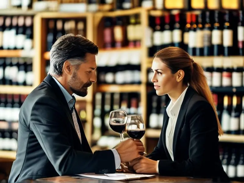 白酒代理商务洽谈场景展示