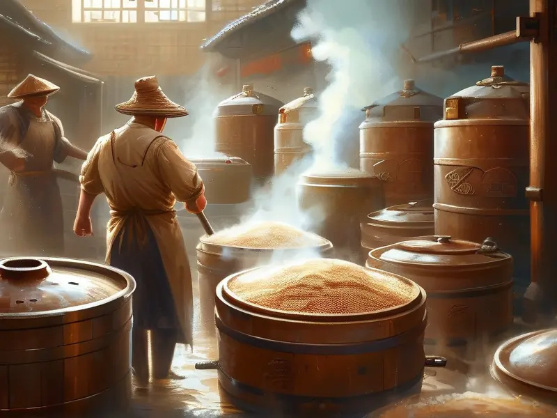 白酒酿造过程中的蒸煮环节