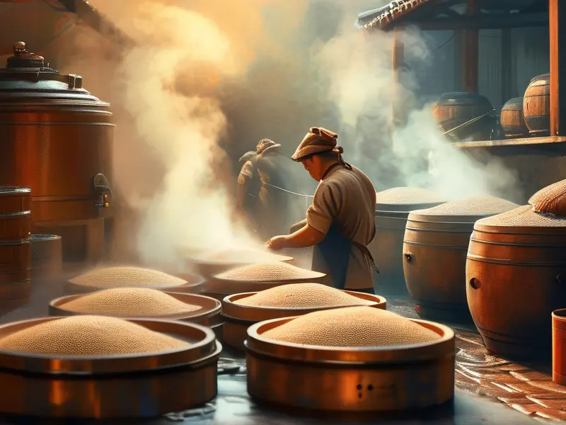 传统白酒酿造工艺流程实拍