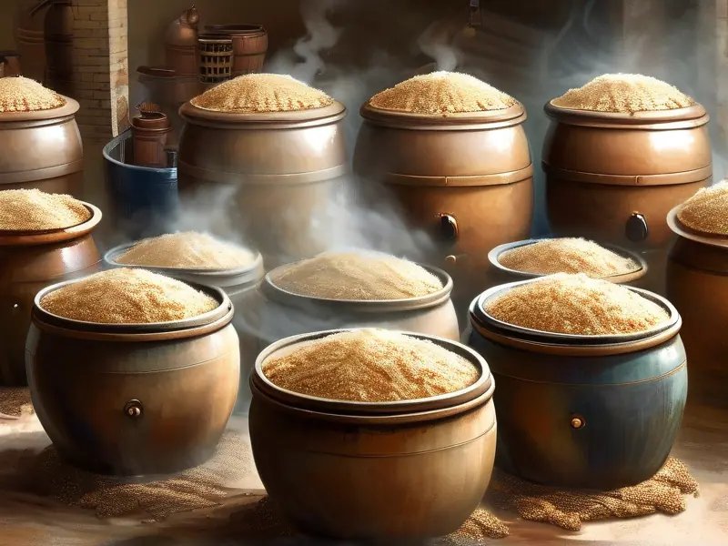 传统白酒酿造工艺流程实拍图