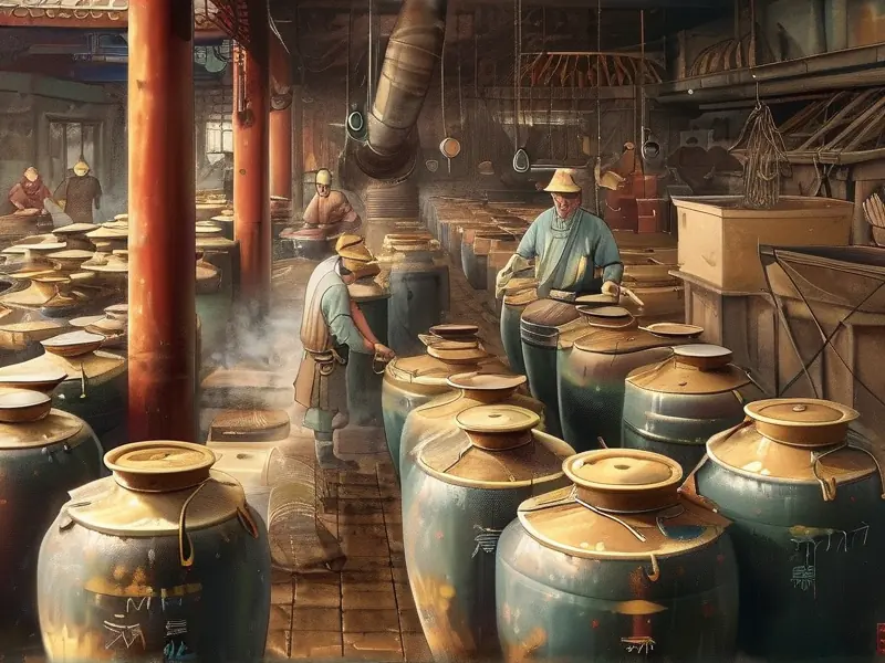 白酒生产工艺流程中的发酵与蒸馏环节