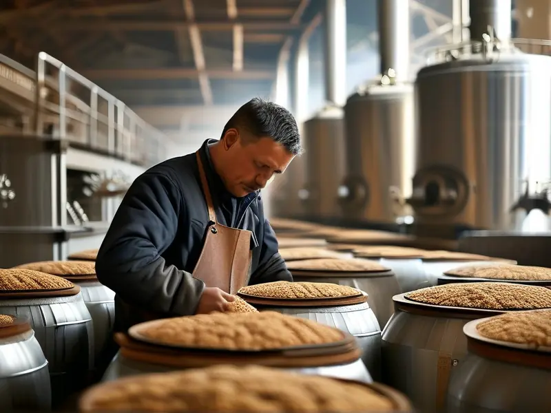 白酒传统酿造过程展示