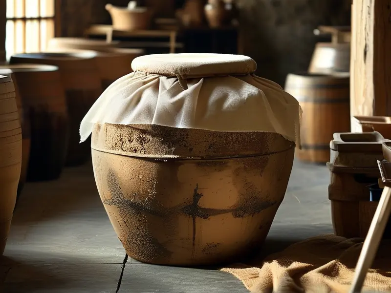 传统陶制白酒发酵缸使用场景
