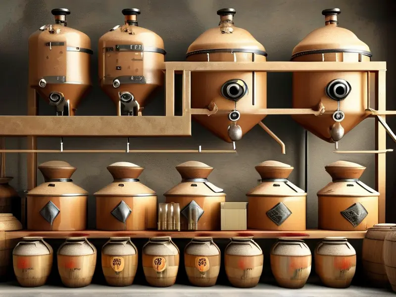 白酒酿造工艺流程图