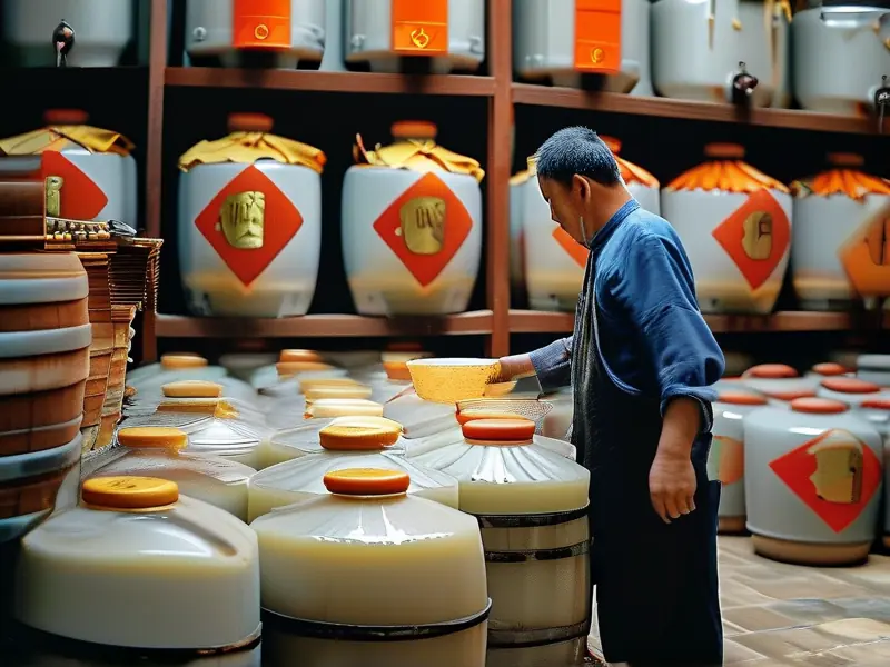 专业酿酒师检测白酒酒精度数