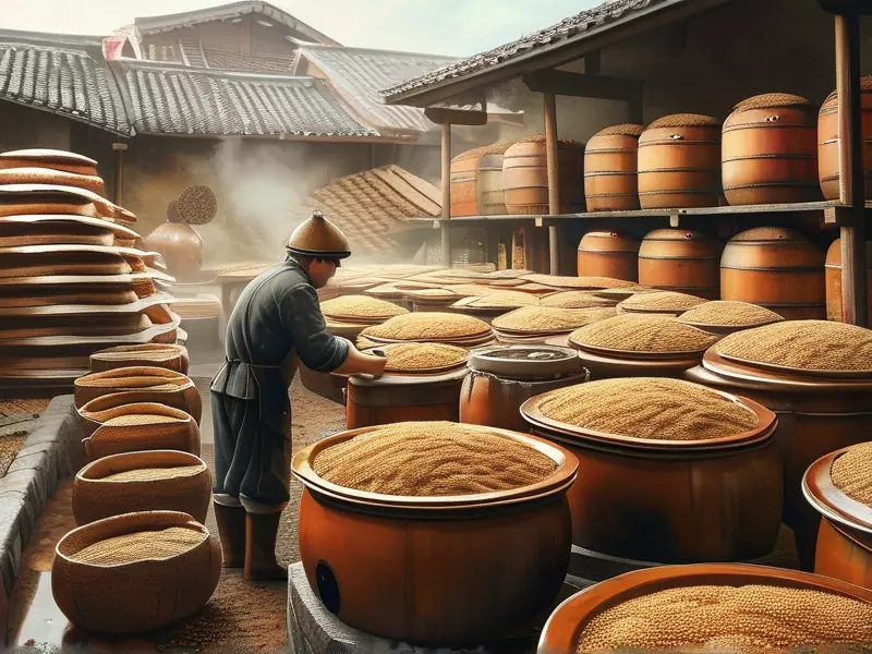 传统白酒酿造工艺流程展示