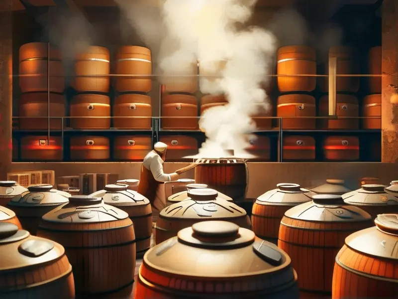 传统白酒酿造工艺流程实拍图