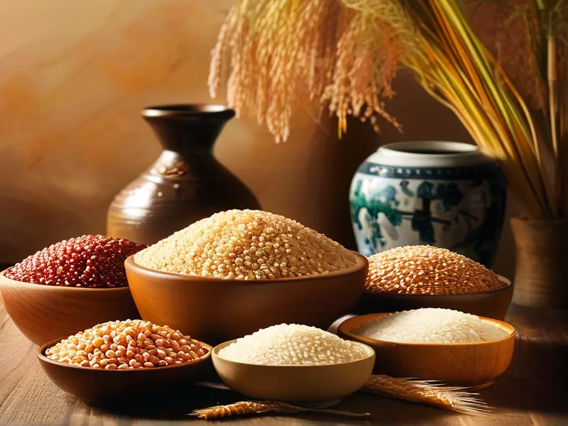 白酒酿造常用五种粮食原料实拍图