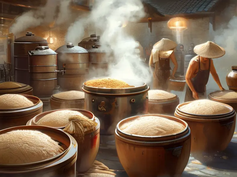 传统白酒酿造过程展示