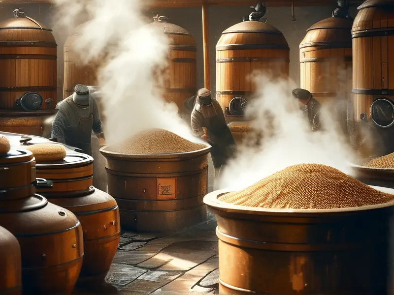 传统白酒酿造工艺流程展示