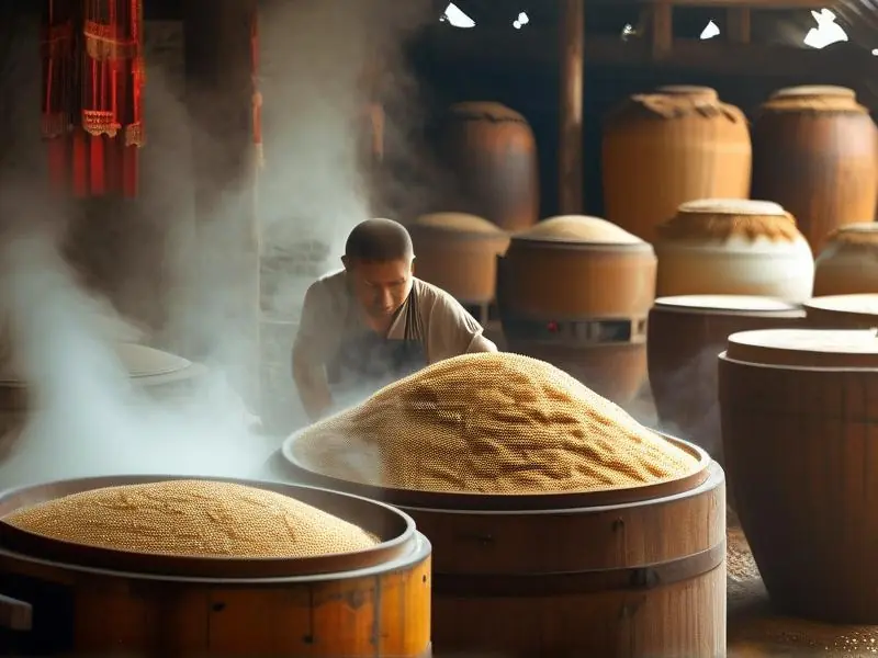 传统白酒酿造过程展示
