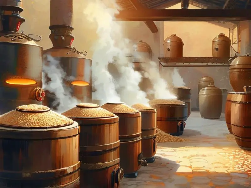 传统白酒酿造工艺现场展示