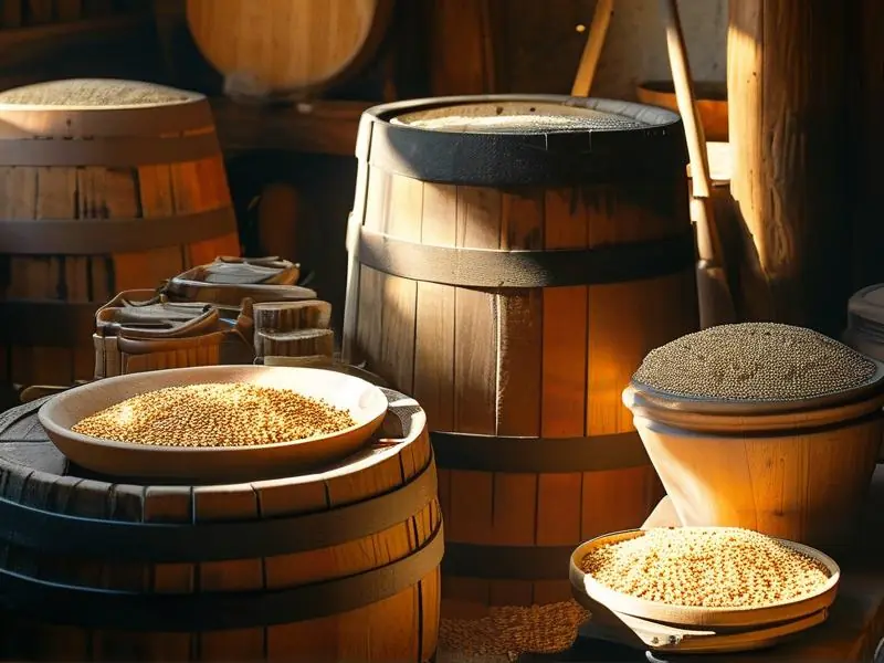 传统包谷酒酿造过程实拍