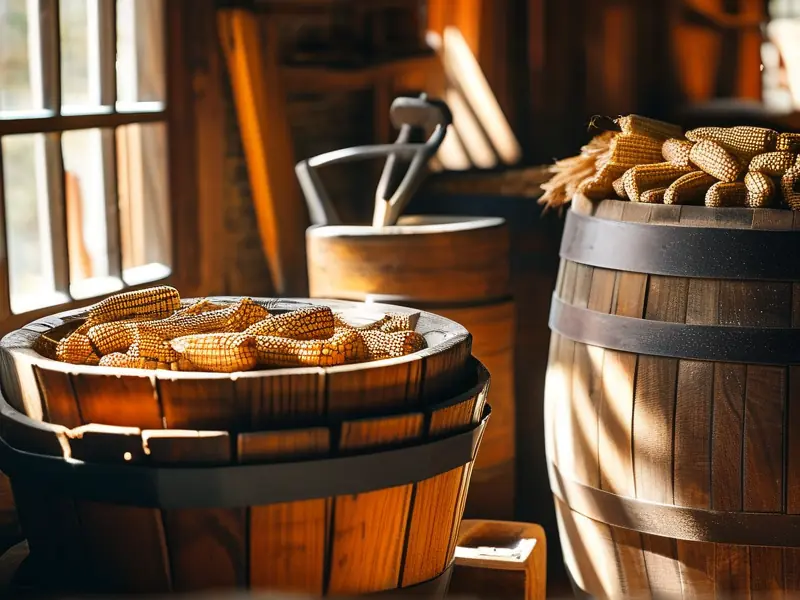 传统包谷酒酿造过程实拍