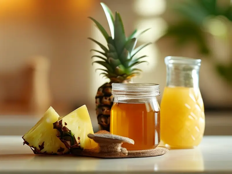家庭自制菠萝酒原料处理过程实拍图