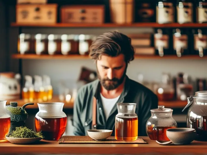 茶酒发酵工艺实际操作场景