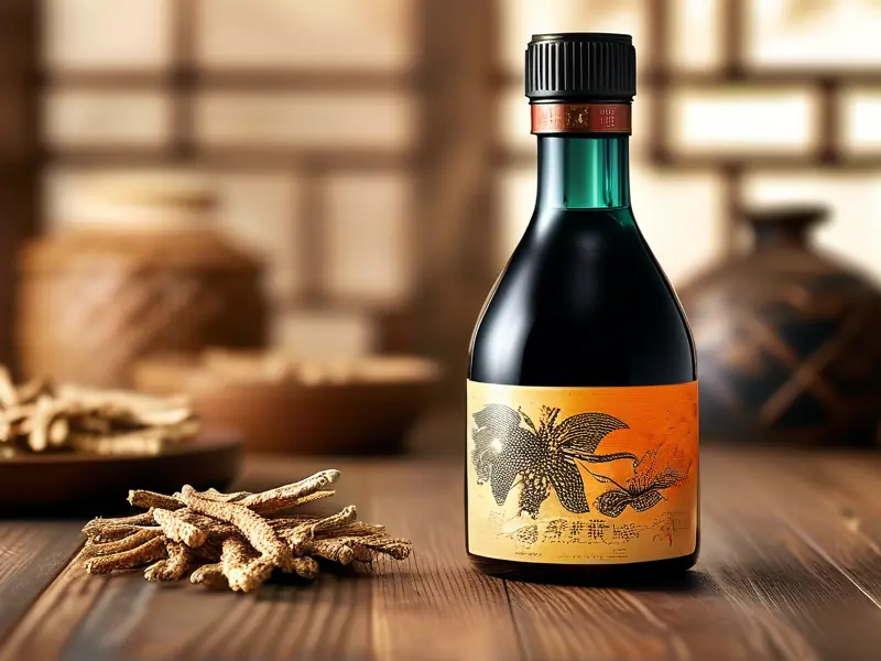 虫草灵芝酒成品展示