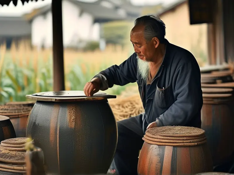 崇明老白酒传统酿造过程