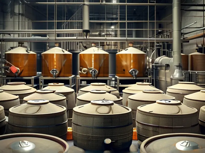 纯粮酿造白酒厂生产车间实景